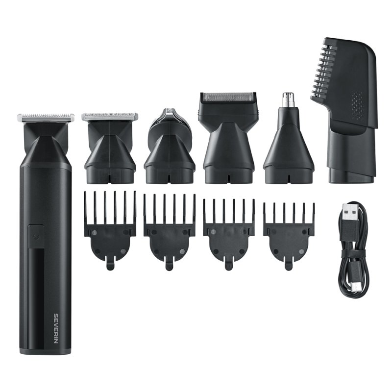 SEVERIN haarschneider 6-in-1 Multi Grooming Set, Li-ion accu 90 min, IPX6 waterdicht